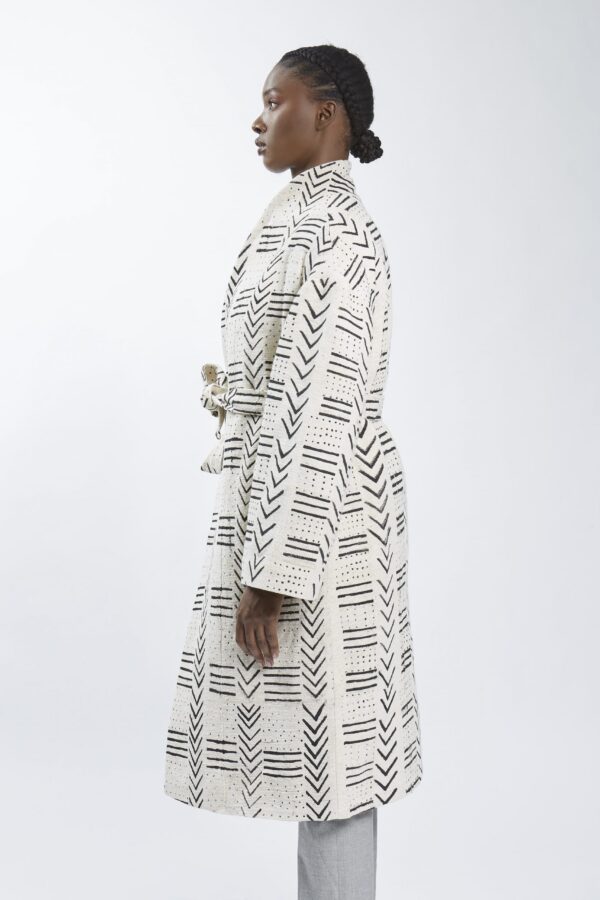 Collection bogo diana manteau blanc casse cote